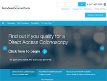 Tablet Screenshot of northshoreendocenter.com